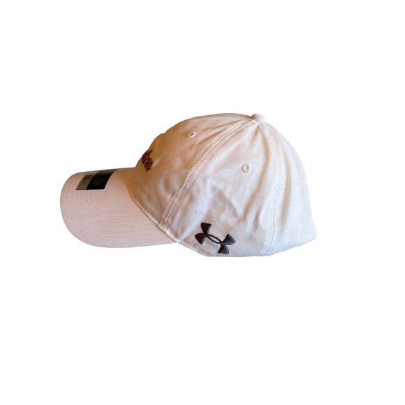 Under Armour Charleston UA Free Fit Adjustable White Cap - Picture 2 of 4